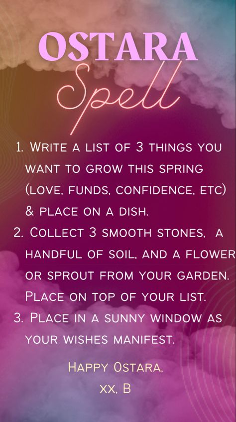 Easy Ostara Spell for Manifestation during the Spring Equinox. To be used for love, money, luck and more. Spring Equinox Spells, Ostara Quotes Spring, Happy Spring Equinox Quotes, Spring Equinox Rituals, Ostara Spells, Spring Equinox 2024, Ostara Wallpaper, Spring Equinox Quotes, Spring Equinox Aesthetic