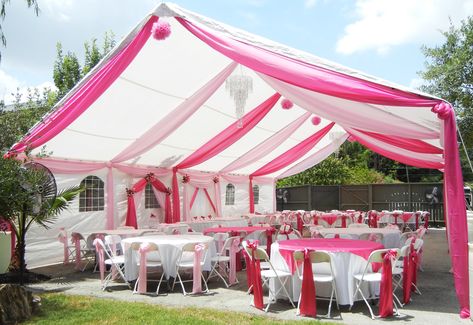 Wedding Canopy Decorations, Party Tent Decorations, Outdoor Tent Party, Backyard Graduation Party, Outdoor Graduation Parties, Outdoor Graduation, Cheap Wedding Decorations, Outdoors Birthday Party, Backyard Birthday