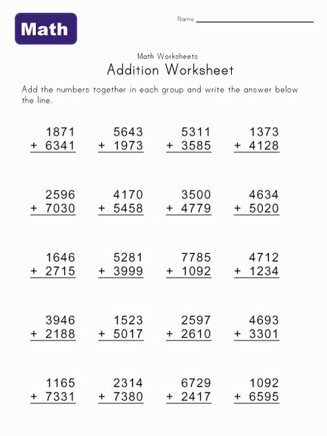 2,3,4 Digit Addition Worksheet  3 Digit, 4 Addend Addition Worksheet Addition Worksheet, Math Practice Worksheets, Math Addition Worksheets, Math Sheets, 2nd Grade Math Worksheets, Addition Worksheets, Math Work, Math Help, Kids Math Worksheets