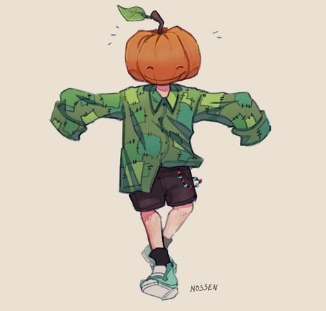 Drawing Of Pumpkin, Pumpkin Head Character, Pumpkin Head Drawing, Pumpkin Dream, Different Art Styles, Pumpkin Head, Sketch Ideas, Anime Drawing, Amazing Drawings