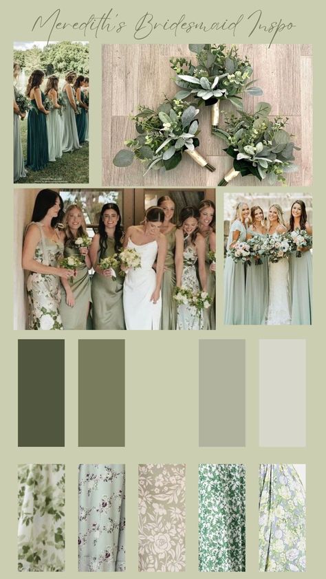 Want your bridesmaids to stand out in stylish individuality? Ditch the matching dress dilemma and embrace the chic trend of pattern mixing!  Let each member of your bridal party choose their own dress while maintaining a cohesive look. Our personalized bridesmaid dress inspiration service helps you achieve this vision.  

Simply purchase this listing to receive a digital download, complete a quick questionnaire sharing your style details.  We'll then curate a personalized mood board brimming with inspiring color palettes, patterns, and silhouettes, guiding your bridal party towards dresses that celebrate their unique personalities. 


.#WeddingPlanning #BrideToBe #WeddingInspiration #EventPlanning #DreamWedding Wedding Theme Colors Sage Green, Eucalyptus Colored Bridesmaid Dress, Greenish Bridesmaid Dresses, Bridesmaids Pick Own Dresses, Dust Sage Bridesmaid Dresses, Bridesmaid Dress Colour Palette, Olive Green Weddings Decoration, Dusty Rose And Sage Green Bridesmaids, Different Green Shades Bridesmaid Dresses