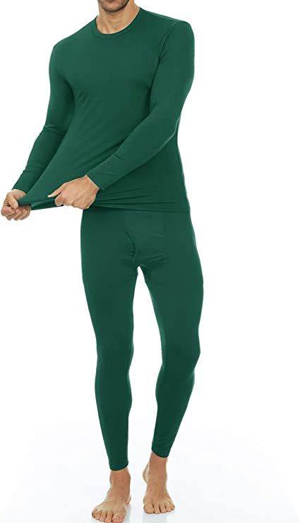 Thermajohn Long Johns Thermal Underwear for Men Fleece Lined Base Layer Set for Cold Weather at Amazon Men’s Clothing store Mens Long Johns, Mens Thermals, Long Johns, Compression Tights, Compression Shirt, Mens Crew Neck, Base Layer, Yoga Clothes, Black Charcoal