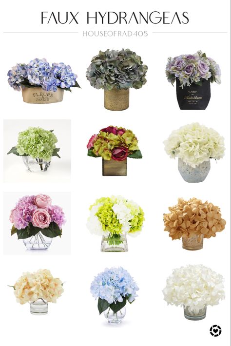 Hydrangea Interior Decor, Hydrangea Decor Home, Hydrangea Bathroom, Hydrangea Floral Arrangements, Decorating For Spring, Fake Hydrangeas, Faux Hydrangea, Bathroom Reno, Bathroom Renos