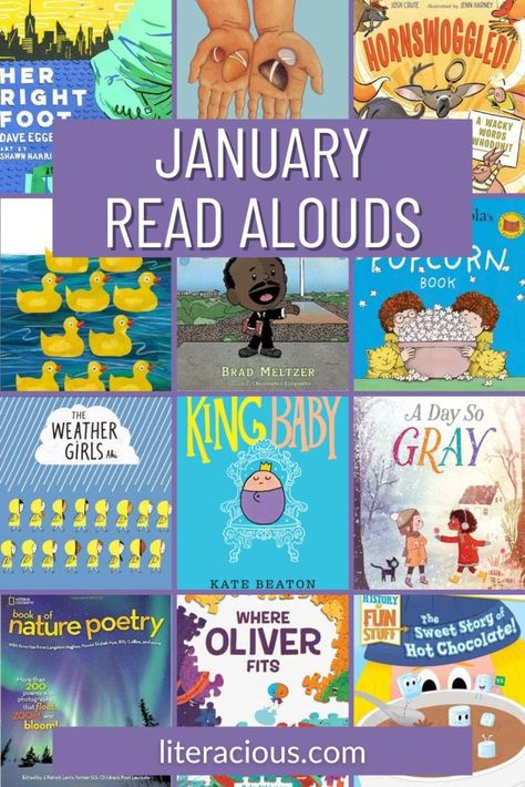 January Read Alouds – Literacious January Read Alouds, World Braille Day, Brad Meltzer, Dragon Day, Dragons Love Tacos, Dave Eggers, Party Rules, Wacky Holidays, Winter Reads