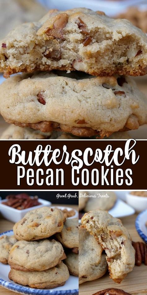 Butterscotch Pecan Cookies, Cookies Butterscotch, Hot Fudge Cake, Soft Cookie Recipe, Hot Chocolate Fudge, Butterscotch Cookies, Cookie Recipes Unique, Cake Mixes, Snickerdoodle Cookies