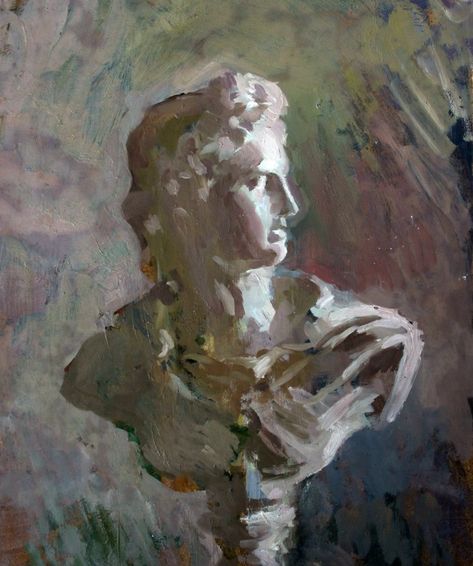 Rennaissance Art Sketch, Painting Of Sculpture, Greek Oil Painting, Classic Oil Paintings, Library Painting, Classic Artists, Statue Painting, Arte Peculiar, Oil Painting Inspiration