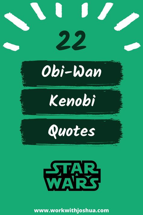 Star Wars fans rejoice! Here are 22 great quotes by Obi-Wan Kenobi. Obi Wan Quotes, Obi Wan Kenobi Quotes, Star Wars Quotes Inspirational, Quotes From Star Wars, Star Wars Quotes, Master Yoda, The Old Republic, Jedi Master, Jedi Knight