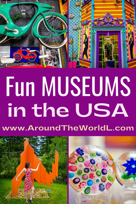 Useful list of lesser-known cool, fun museums in the U.S. that are good for both kids and adults. Collections and exhibits for art, education, and a great time! #museums #travel #familytravel #USA #learning #kids Fun Museum, Cool Museums, Unique Museums, Traveling Hacks, 7 Seas, Mentally Healthy, Bucket List Family, Summer Vacation Spots, Travel America