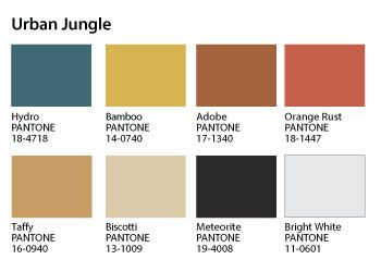 Urban Jungle Color Palette, Urban Color Palette, Colour Pantone, Jungle Tiger, Cosy Lounge, Capsule Coffee Machine, Paint Color Inspiration, Colour Shades, Jungle Nursery