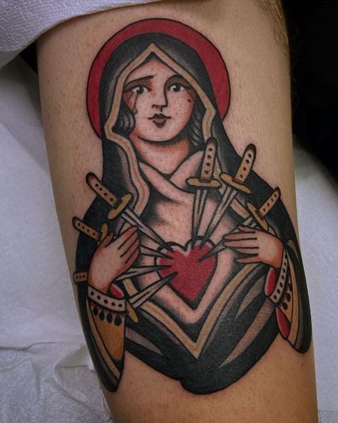 The most unique and meaningful Catholic Mary tattoo designs. We’ve found 50+ ideas in various styles with different additional elements for men and women. Idle Hands Tattoo, Christus Tattoo, Mother Mary Tattoos, Virgin Mary Tattoo, Mary Tattoo, Christ Tattoo, Kunst Tattoos, Religious Tattoo, Religious Tattoos