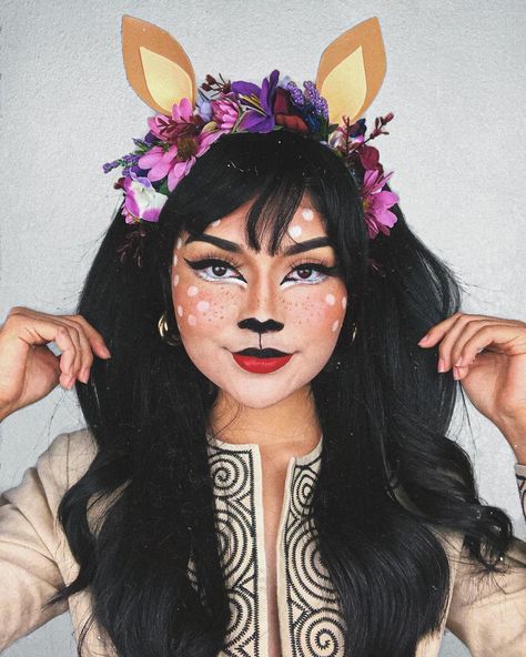 Deer Costume, Diy Fashion Hacks, Halloween Make Up, Halloween Make, Face Painting, Maquillaje De Ojos, Diy Fashion, Carnival Face Paint, Christmas Diy