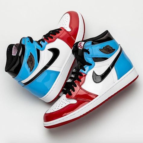 The Air Jordan 1 Retro High OG "Fearless" is set to hit retailers on November 2nd. What do you think about this new split-style color-blocking? For a closer look at this upcoming Jordan release, hit the link in our bio. Jordan Casual Shoes, Air Jordan 1 Fearless, Zapatillas Nike Jordan, Jordan 1 Fearless, Jordans Shoes, Jordan Sneaker, Nike Shoes Jordans, Fashion Shoes Sneakers, Air Jordan Sneakers