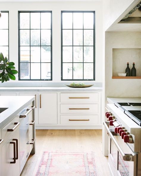 Tom Newton (@tokyo_tom) • Instagram photos and videos Black Window Frames, Kitchen Lighting Design, Kitchen Design Color, Black Window, Beautiful Kitchen Designs, All White Kitchen, Brass Fixtures, Kitchen Concepts, Kitchen Lighting Fixtures