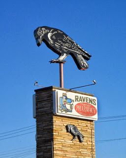 OAK CLIFF yesterday: Raven's Pharmacy Oak Cliff, Vintage Menu, My Hood, Vintage Neon Signs, The Raven, Dallas Fort Worth, Advertising Signs, Comic Illustration, Dallas Texas