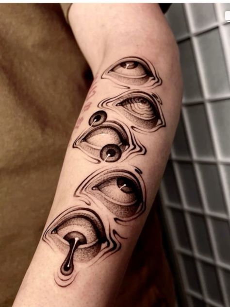 Meaning Full Tattoos, Geometric Line Tattoo, All Seeing Eye Tattoo, Abstract Tattoo Designs, Mark Tattoo, Self Love Tattoo, Men Tattoos Arm Sleeve, Forarm Tattoos, Scary Tattoos