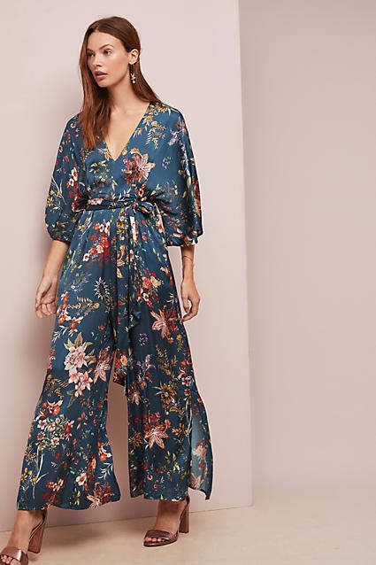 dRA Bellisima Floral Jumpsuit #ad #AnthroFave #AnthroRegistry Anthropologie #Anthropologie #musthave #styleinspiration  #ootd #newarrivals #outfitideas #wishlist #bohostyle #bohooutfit #bohemian Jump Suites Outfit Casual, Unique Jumpsuits, Anthropologie Style, Satin Jumpsuit, Wrap Jumpsuit, Anthropologie Uk, Women's Suits, Mode Boho, Jumpsuit Pattern