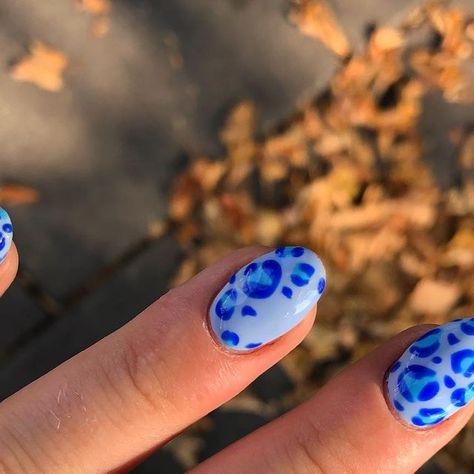 Daisy Marsden on Instagram: "A colourful spin on the classic leopard print & I loveeee 😍 🐆 ▪️ ▪️ ▪️ ▪️ ▪️ ▪️ ▪️ 💘 #nails #nailart #nailsofinstagram #u #manicure #nail #beauty #gelnails #nailstagram #nailsonfleek #instanails #nailsoftheday #inspire #nailstyle #naildesign #nailswag #nailsart #naildesigns #acrylicnails #nailpolish #as #love #gel #unhas #glitternails #nailtech #gelpolish #nailartist #nailsnailsnails #bhfyp" Coloured Leopard Print Nails, Colourful Leopard Print Nails, Blue Leopard Print Nails, Blue Leopard Nails, Animal Print Nails Art, Leopard Print Nails, Summery Nails, Print Nails, Leopard Nails