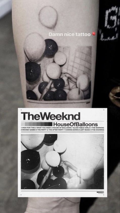 The Weeknd Tattoo Ideas Trilogy, Theweeknd Tattoo Ideas, Kissland Theweeknd Tattoo, Trilogy Tattoo The Weeknd, The Weeknd Kissland Tattoo, Starboy Tattoo The Weeknd, House Of Balloons Tattoo, Xotwod Tattoo, Kissland Tattoo