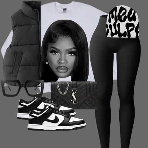 Cute Swag Outfits Fall, Clothes Black Women, Outfit Ideas Black, Teen Swag Outfits, Cute Birthday Outfits, Fasion Outfits, Day Outfits, Cute Lazy Day Outfits, Cute Lazy Outfits