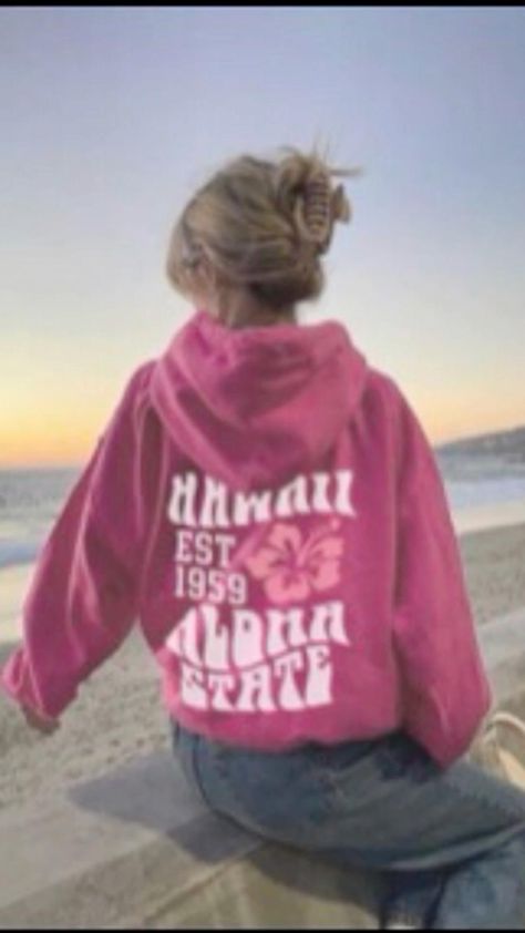 Cool Sweatshirts, Surfergirl Style, Hawaii Hoodie, Adrette Outfits, Hoodie Aesthetic, Trendy Hoodies, Aesthetic Hoodie, Cute Hoodie, Dream Style