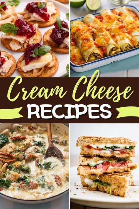 Cream Cheese Recipes Meal With Cream Cheese, Dinner Ideas Cream Cheese, Cream Cheese On Toast Ideas, Easy Dinner Recipes With Cream Cheese, Simple Cream Cheese Recipes, Cream Cheese Dishes, Cream Cheese Healthy Recipes, Recipes That Use Cream Cheese, Recipes With Cream Cheese Dinner