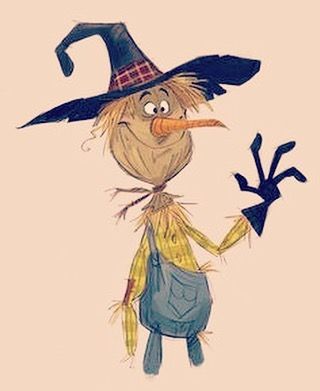 Before I came to Disney I was doing vis dev on a Wizard of Oz film #scarecrow #wizardofoz #characterdesign #visualdevelopment Scarecrow Illustration, Bill Schwab, Wizard Of Oz Film, Scarecrow Drawing, Scarecrow Character, Make A Scarecrow, Vis Dev, Halloween Drawings, Visual Development