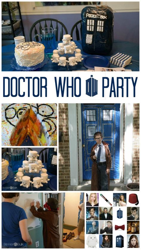 Cake For Adults Men, Birthday Cake For Adults, Dr Who Cake, Doctor Who Cakes, Doctor Who Baby, Harry Potter Party Games, Doctor Who Birthday, Dr Who Party, Doctor Party