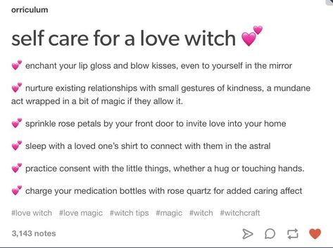 love spells and self-care for love witches Love Magick, Witchy Spells, Witch Board, Witchy Tips, Witch Spirituality, Witch Stuff, Eclectic Witch, Magick Spells, Witch Spell Book