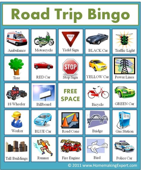 49 Printable Bingo Card Templates -   How to make bingo card with these free printable bingo cards and templates. Auto Bingo, Car Bingo, Travel Bingo, Road Trip Bingo, Bingo Games For Kids, Road Trip Activities, Road Trip Games, Bingo Printable, Road Trip With Kids