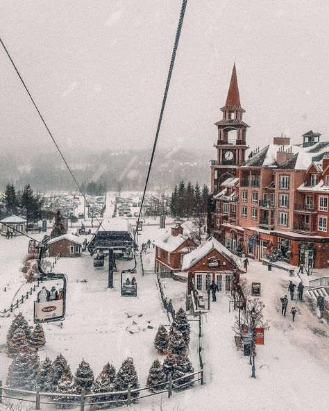 Mont Tremblant Winter, Romanticizing Winter, Tremblant Quebec, Toronto Pictures, Miss Canada, Quebec Winter, Winter Picture, Mont Tremblant, Road To Hana