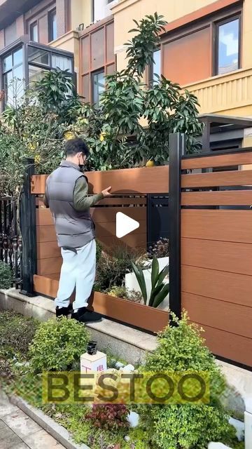 BESTOO Official on Instagram: "Don‘t build cement Garden Fence! Use Aluminium post+Wood Composite Fence Panel make your Garden nice looking   Follow me @eco.wpc.products Follow me @eco.wpc.products  Follow me @eco.wpc.products   More informations : Email:tony@bestoocn.cn WhatsApp:+8613630101223 visit:www.bestoocn.com  #wpcfence #gardenfence #fence #fencedesign #fencebuilding #fenceinstallation #fencepost #fenceideas #fencecompany #woodfence #fence #fencecontractor #privacyfence#BESTOO#wpcproducts #wpcfactory #wpcmanufacture #fencefactory #fencemanufacture" Composite Fence Ideas, Wpc Fence, Wood Fence Design, Cement Garden, Composite Fence, Fencing Companies, Building A Fence, Wood Composite, Fence Panel