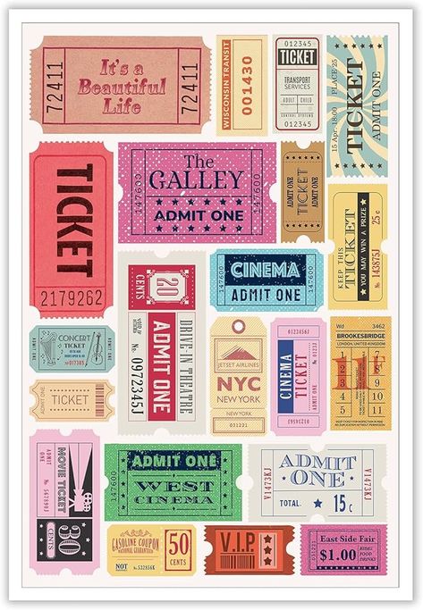 Amazon.com: Vintage Life Ticket Stub Poster Trendy Wall Art Fashion Preppy Pink Retro Aesthetic Canvas Print Posters for College Apartment Office Dorm Living Room Home Decor 16x24inch Unframed: Posters & Prints Pink Retro Aesthetic, Wall Art Fashion, Aesthetic Canvas, College Room Decor, Vintage Ticket, Aesthetic Apartment, Fashion Preppy, Dorm Living Room, Ticket Stub