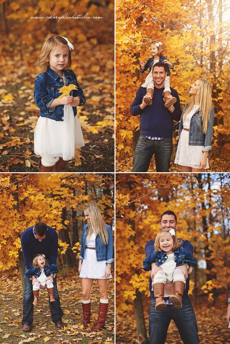 Family Pictures In October, Fall Family Photos Backdrop, Fall Leaves Family Pictures, Fall Family Photos Leaves, Fall Photoshoot Ideas For Family, Fall Leaves Family Photos, Fall Color Photo Shoot, Autumn Outfits Family Photos, Call Family Pictures