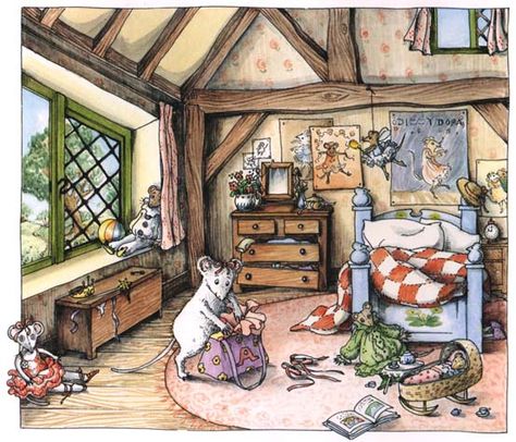 Angelina Ballerina. Working to earn what she loves most. Ballerina Book, Ballerina Bedroom, Ballerina Illustration, Fairytale Houses, Angelina Ballerina, Storybook Art, Childhood Books, Halloween Illustration, Children's Book Illustration