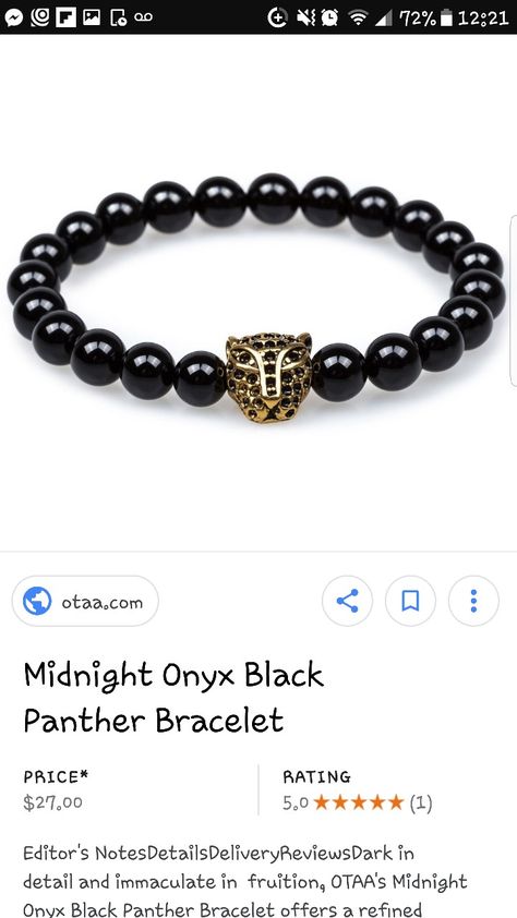 #wakanda bracelet Wakanda Bracelet, Wakanda Party, Black Panther, Onyx, Beaded Bracelets, Bracelet, Black