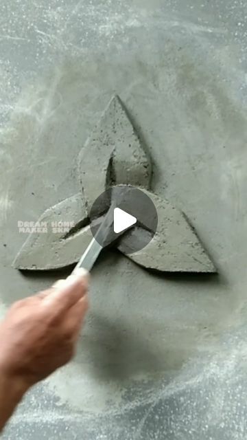 Dream Home on Instagram: "cement wall art 🎨#cementvibe #construction  #design  #art  #flower  #reelsinstagram  #fbvideo" Cement Wall Art, Cement Wall, Construction Design, Dream Home, Cement, Landscaping, Design Art, Dream House, Wall Art