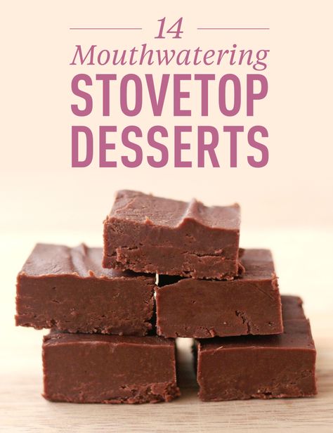 Stovetop Desserts - 14 Mouthwatering Stovetop Desserts Stovetop Baking Recipes, Stovetop Dessert Recipes, Easy No Oven Desserts, Stove Desserts, Stovetop Cake, Stovetop Cookies, Stovetop Desserts, No Oven Desserts, No Oven Baking