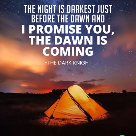 The night is darkest, just before the dawn I promise you, the dawn is coming. #goodnight #fridaynight The Night Is Darkest Just Before Dawn, Dawn Quotes, Calming Quotes, Before The Dawn, Selfie Captions, Calm Quotes, Painting Quotes, Chest Piece, Badass Quotes