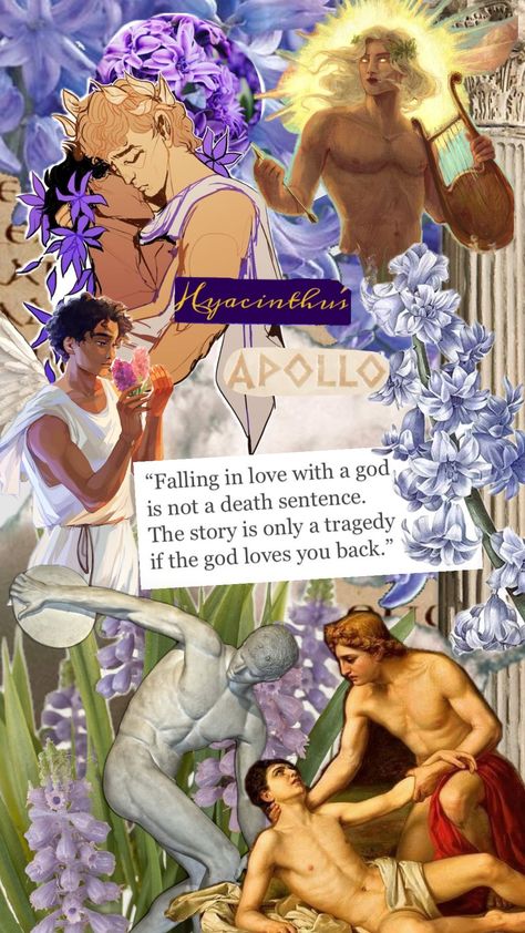 Apollo X Hyacinthus Fanart, Apollo Hyacinthus, Apollo And Hyacinth, Screen Painting, God Loves You, Greek Mythology, Percy Jackson, Gods Love, Falling In Love