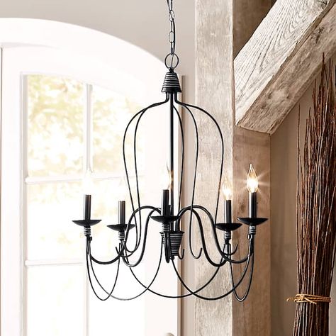 Bedroom Chandelier Ideas Farmhouse, French Country Farmhouse Decor Living Room, Farmhouse Table Chandelier, Modern Farmhouse Dining Room Chandelier, Farmhouse Chandelier Bedroom, Chandelier Bedroom Ideas, Modern Farmhouse Chandelier Dining Rooms, Black Chandelier Bedroom, Dining Room Ceilings