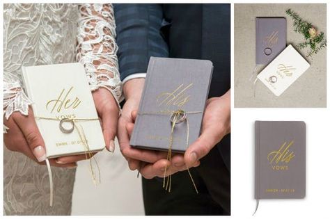 Sample Wedding Vows, Her Vows, I Love Gold, Wedding Vow Books, Wedding Journal, Vow Books, Marriage Vows, Vow Book, For Wedding Dresses