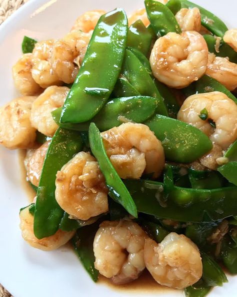 Shrimp And Snow Peas Recipe, Recipe Filipino Food, International Meals, Snow Peas Recipe, Cooking Shrimp, Vegetables Dishes, Batch Baking, Recipes Shrimp, Peas Recipe