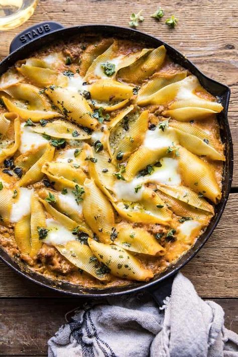 Pumpkin Shells, Pasta And Cheese, Half Baked Harvest Recipes, Pasta Food Recipes, Cheese Stuffed Shells, Pesto Cheese, Pumpkin Sauce, Harvest Recipes, Pasta Food