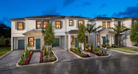 Florida Townhouse, Apartments Exterior, Home Mortgage, Ft Lauderdale, New Home Construction, Tropical Landscaping, Private Patio, Urban Living, New Homes For Sale