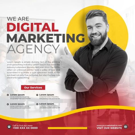 Digital Marketing Agency Red And White Trendy Social Media Post Video Template, Media Post, Digital Marketing Agency, Marketing Agency, Social Media Post, Digital Marketing, Red And White, Social Media, Marketing