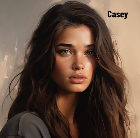 Brunette Character Inspiration, Casey Lordan, Acotar Characters, Brunette Green Eyes, Brown Hair Female, Female Book Characters, Female Character Design Brunette, Books Fanart, Brown Hair Green Eyes