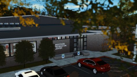 The Rec Center | Sims 4 Build | Patreon Sims 4 Event Center, Sims 4 Post Office, Sims 4 Lot Types Mod, Sims 4 Rec Center, Sims 4 Healthcare Redux Mod, Sims 4 Community Center, Sims 4 Recreation Center, Recreation Center Sims 4, Sims 4 Hospital Lot