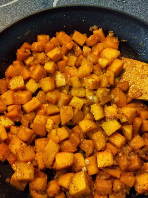 Butternut Squash Sauteed, Sautéed Butternut Squash, Sauteed Butternut Squash Recipes, Pku Recipes, Sauteed Butternut Squash, Butternut Squash Cooking, Butternut Squash Recipes Roasted, Squash Fries, Butternut Squash Sauce