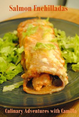 Salmon Enchiladas, Salsa Board, Easy Enchilada Recipe, Spinach Enchiladas, Crazy Kitchen, Salmon Spinach, Easy Enchiladas, Poached Salmon, Homemade Enchilada Sauce