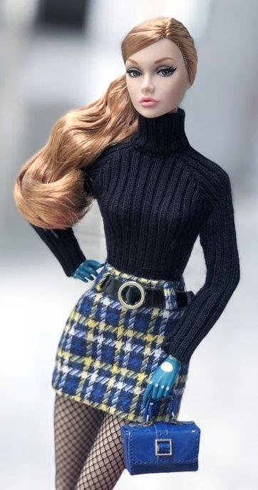 Edgy Barbie, Blythe Doll Dress, Barbie Doll Clothing Patterns, Barbie Fashionista Dolls, Barbie Dress Fashion, Barbie Clothes Patterns, Doll Clothes Barbie, Barbie Fashionista, Beautiful Barbie Dolls